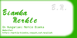 bianka merkle business card